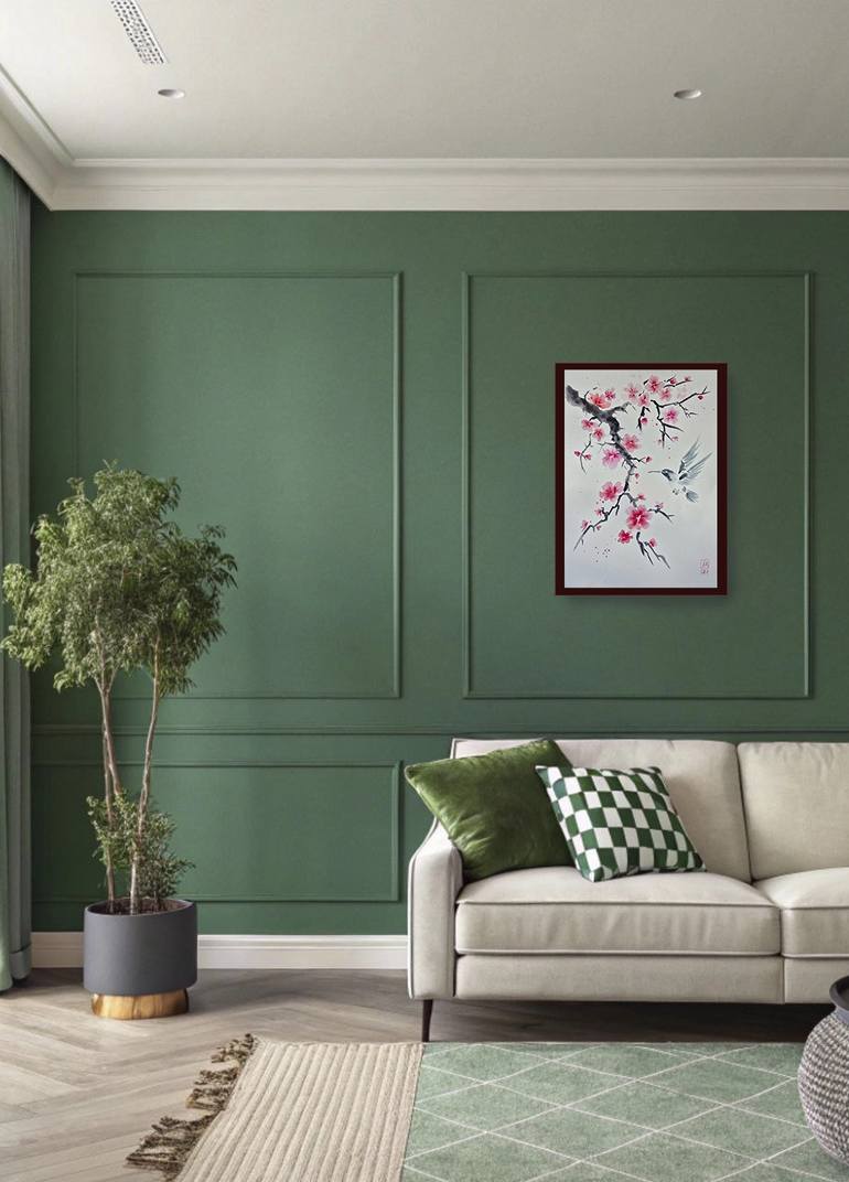 Original Folk Botanic Painting by Nadia Krashevska