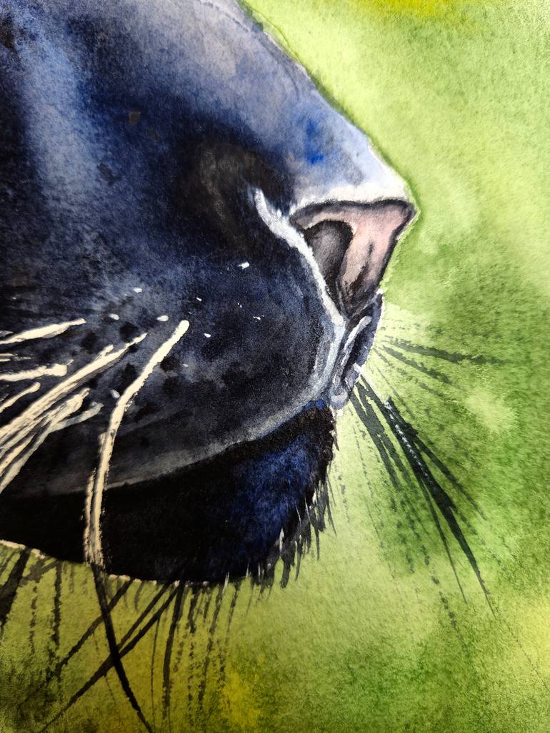 Original Contemporary Animal Painting by Nadia Krashevska