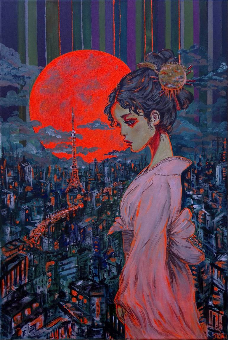 Print of Contemporary Women Paintings by Nadia Krashevska