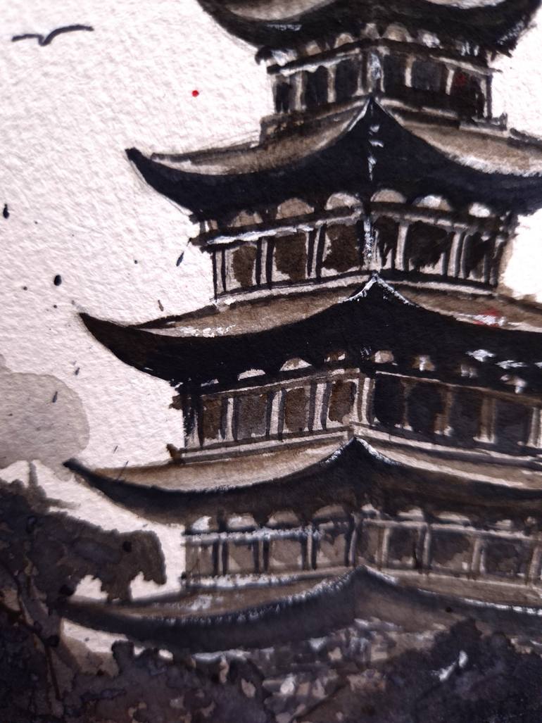 Original Abstract Expressionism Abstract Painting by Nadia Krashevska