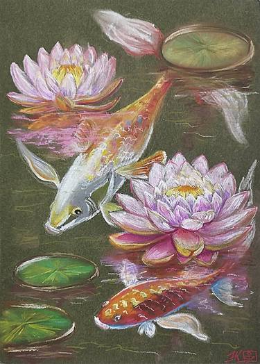 Original Conceptual Water Painting by Nadia Krashevska