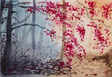 Original Abstract Landscape Painting by Nadia Krashevska