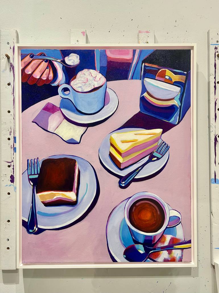 Original Pop Art Food & Drink Painting by Laurel Greenfield