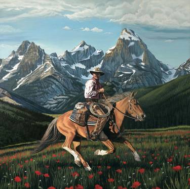Original Realism Horse Paintings by Michael Steward