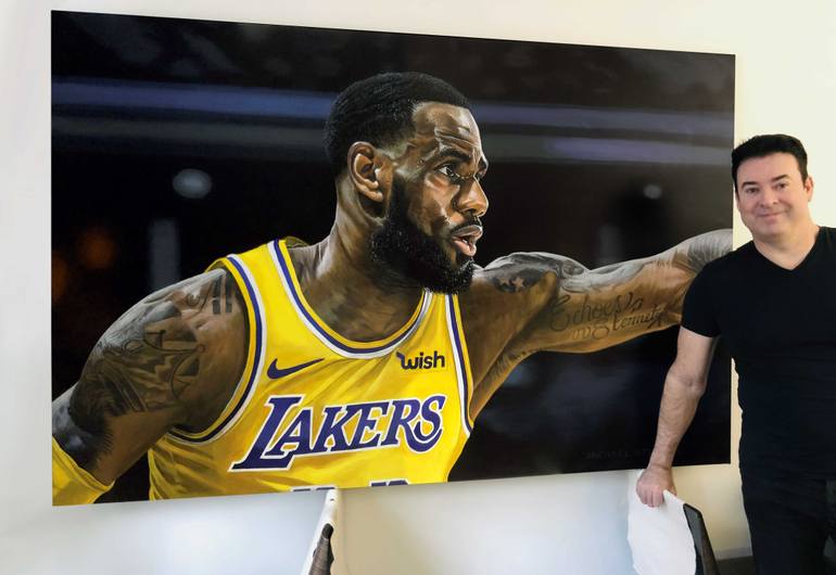 Original Portraiture Sports Painting by Michael Steward