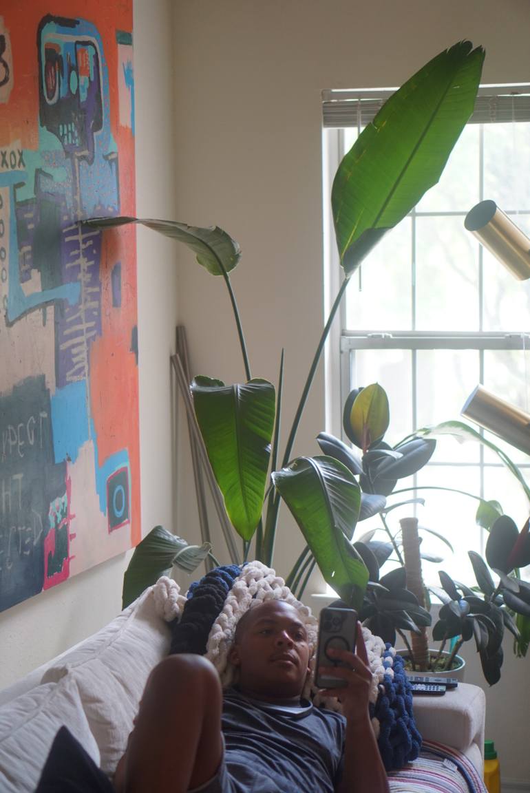 Original Abstract Expressionism Abstract Painting by Demetrius Sumner