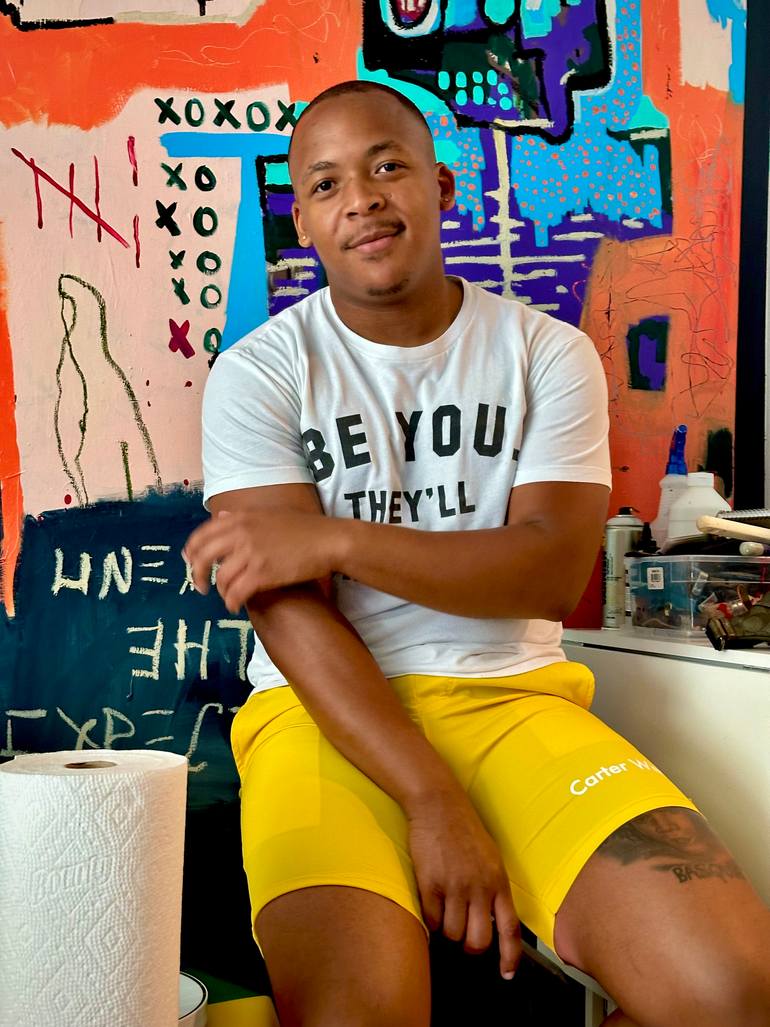 Original Abstract Expressionism Abstract Painting by Demetrius Sumner