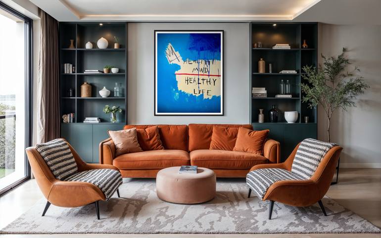 Original Abstract Expressionism Abstract Painting by Demetrius Sumner