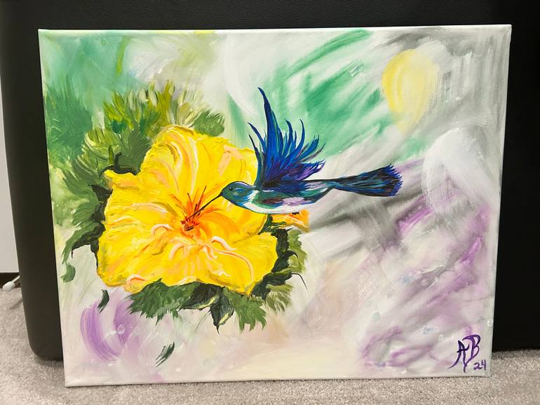 Original Abstract Nature Painting by Angie Beirdneau