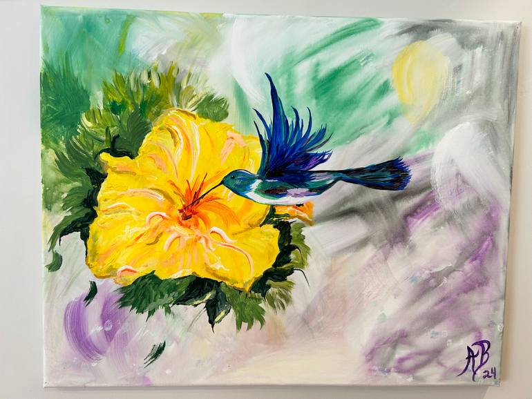 Original Abstract Nature Painting by Angie Beirdneau