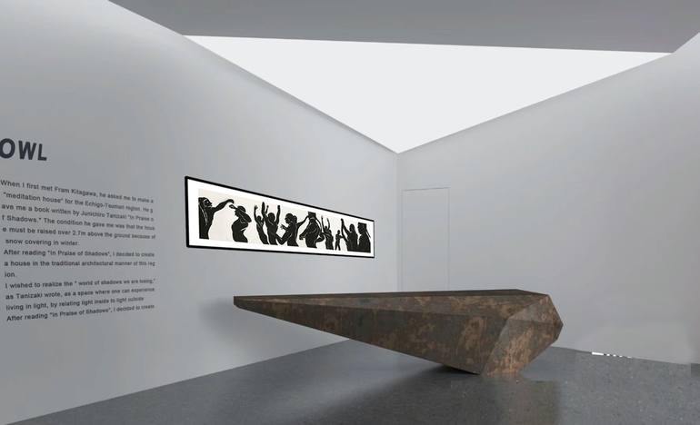 Original Abstract Expressionism People Sculpture by 刘 京日