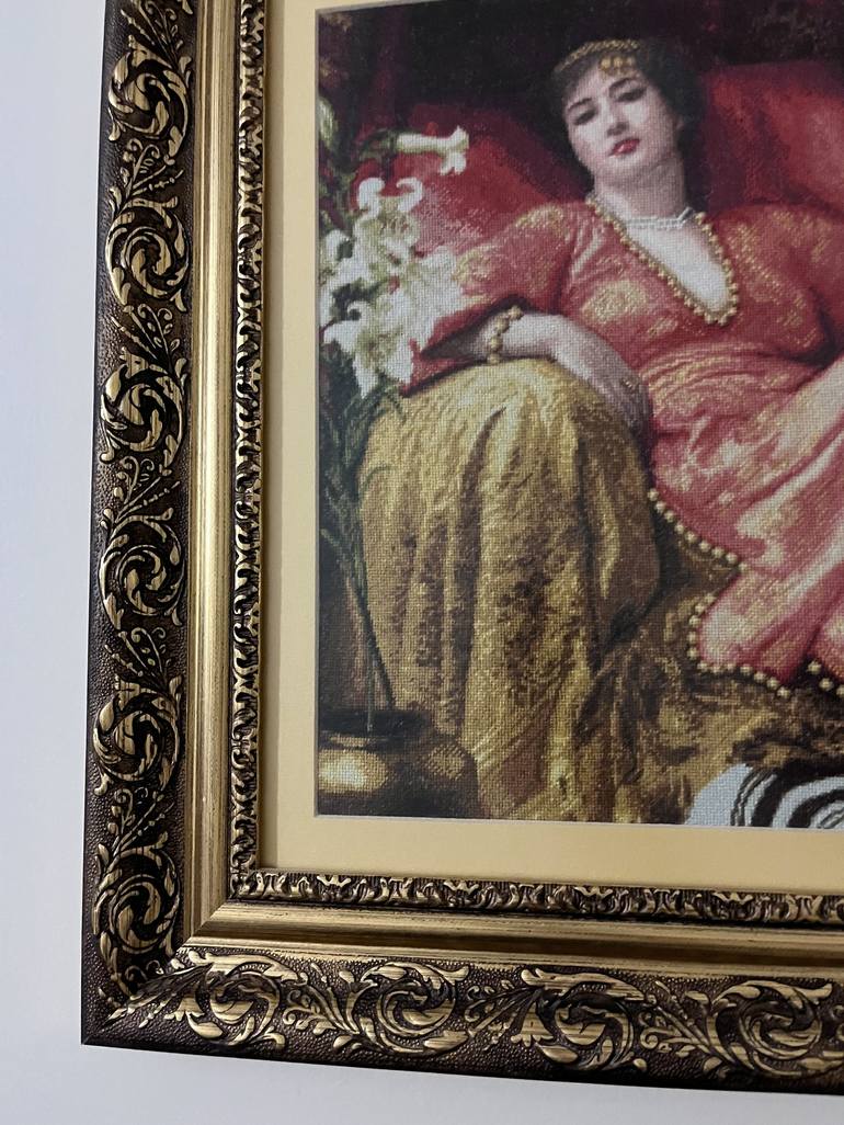 Original Art Deco Women Mixed Media by Hafize Keskin