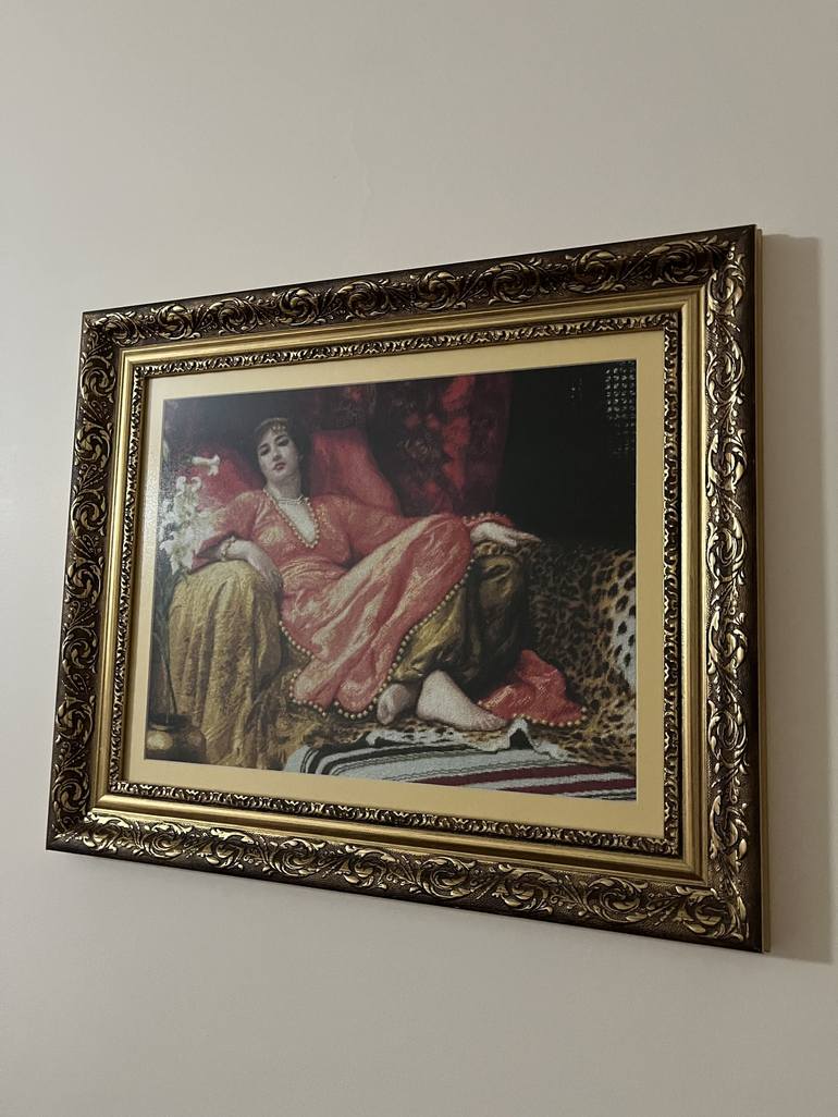 Original Art Deco Women Mixed Media by Hafize Keskin