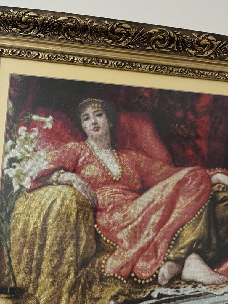 Original Art Deco Women Mixed Media by Hafize Keskin