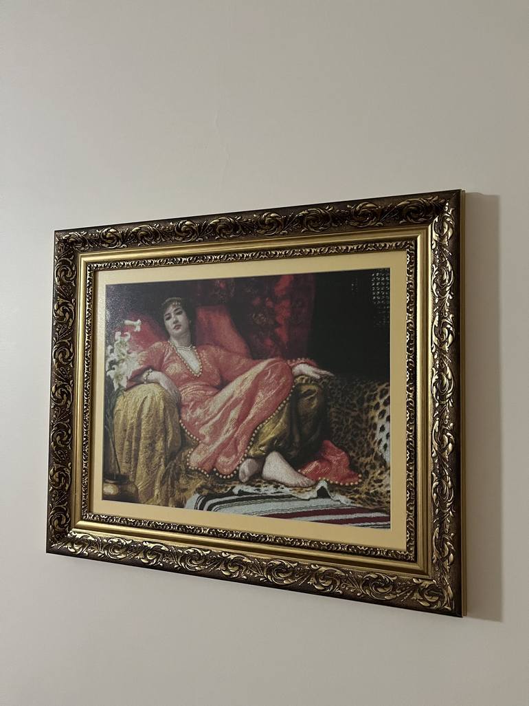 Original Art Deco Women Mixed Media by Hafize Keskin