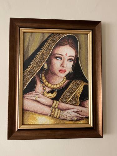 Original Folk Women Mixed Media by Hafize Keskin