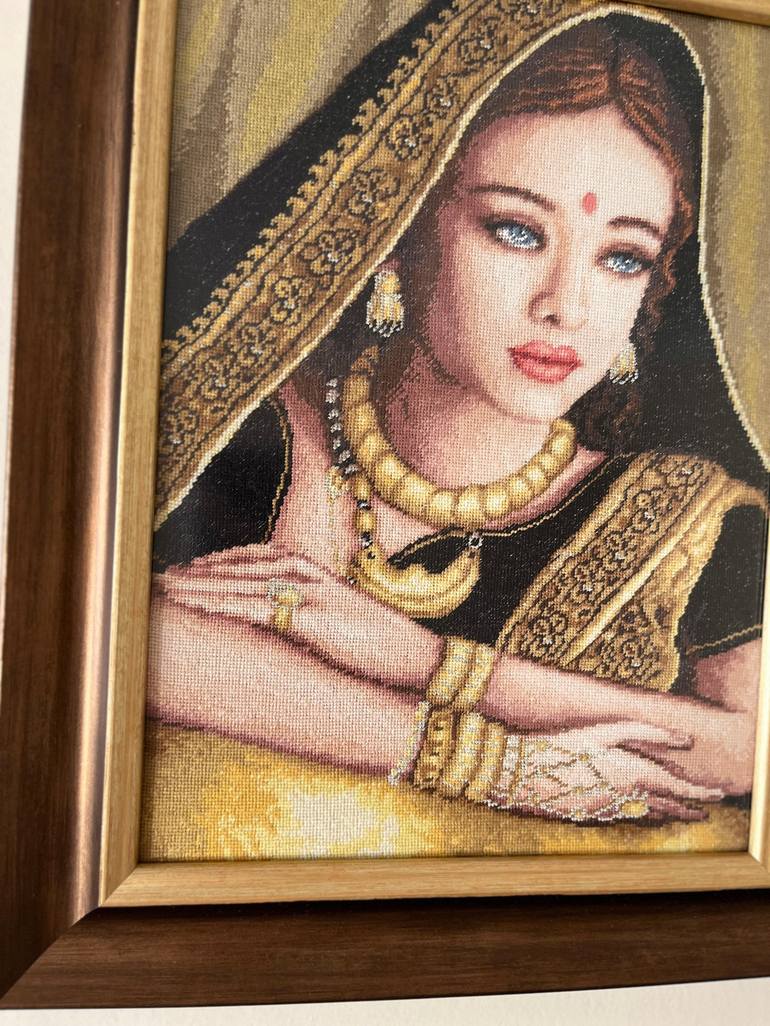 Original Folk Women Mixed Media by Hafize Keskin