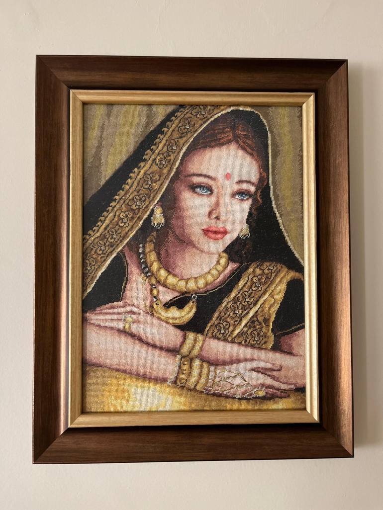 Original Folk Women Mixed Media by Hafize Keskin