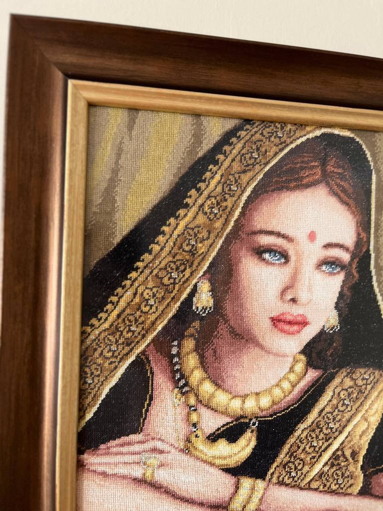 Original Folk Women Mixed Media by Hafize Keskin
