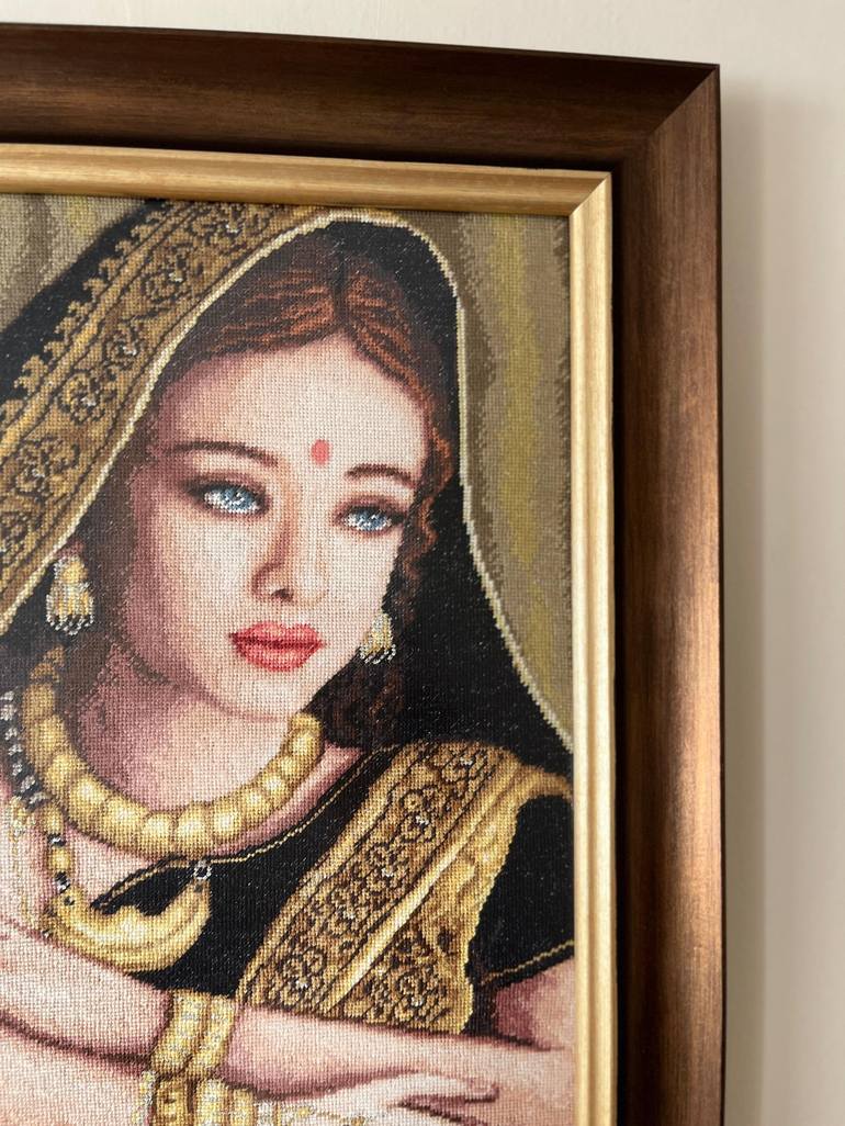 Original Folk Women Mixed Media by Hafize Keskin