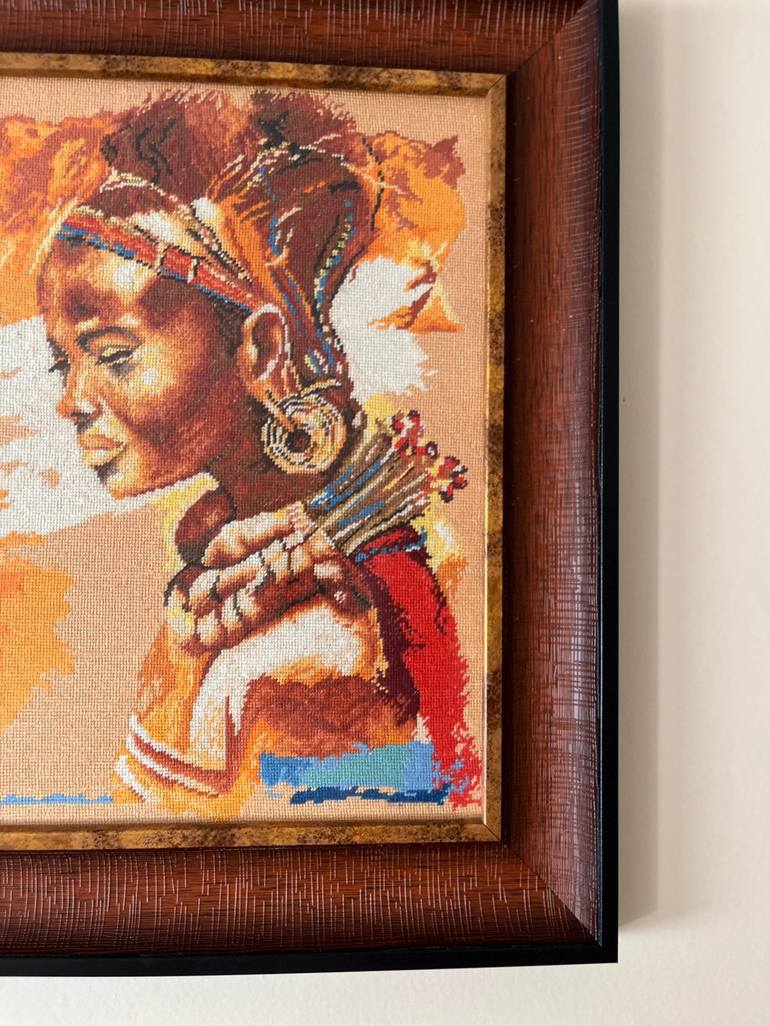 Original Folk Women Mixed Media by Hafize Keskin