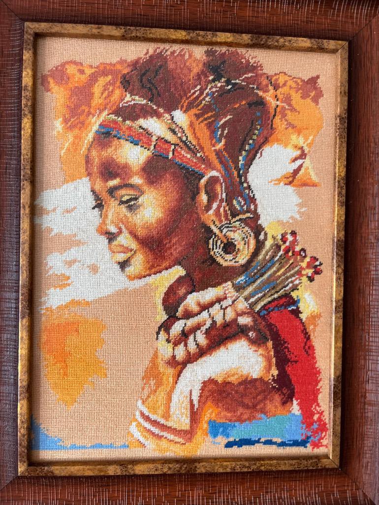 Original Folk Women Mixed Media by Hafize Keskin