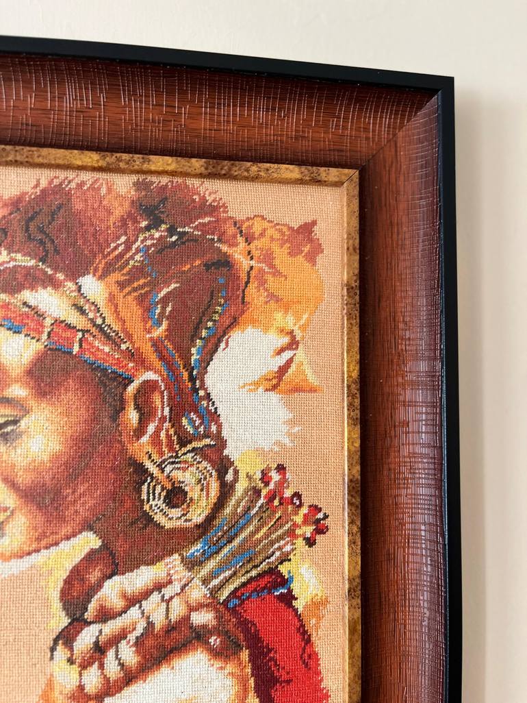 Original Folk Women Mixed Media by Hafize Keskin