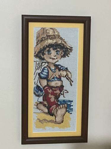 Original Art Deco Children Mixed Media by Hafize Keskin