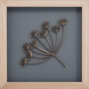 Original Abstract Botanic Sculpture by Damjan Popelar