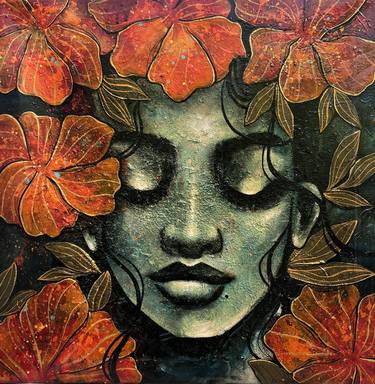 Original Abstract Floral Paintings by Aditi Jha