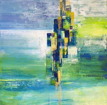 Original Geometric Abstract Painting by Katherine Aston