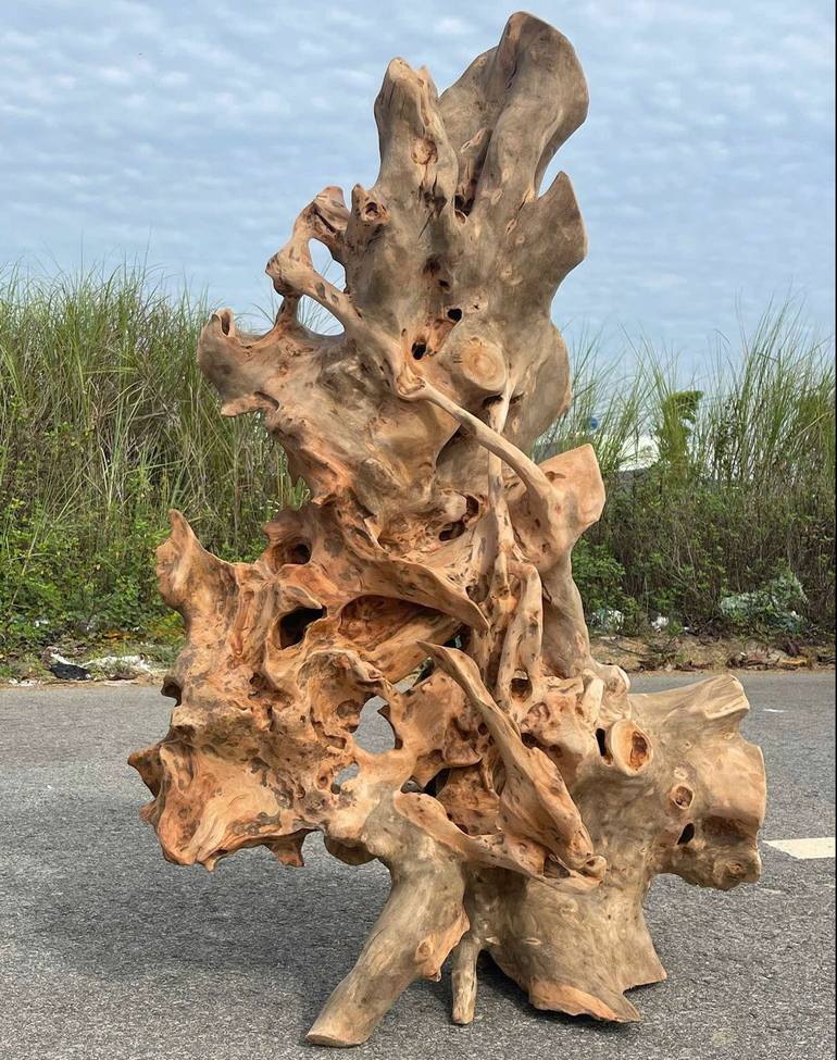 Original Abstract Expressionism Nature Sculpture by Minh Hung Huynh