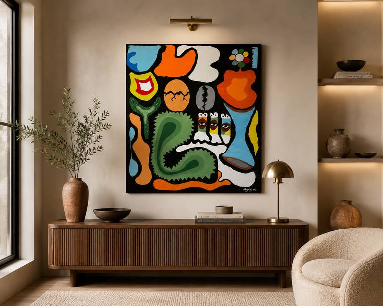 Original Symbolism Abstract Painting by Elijah Snoz