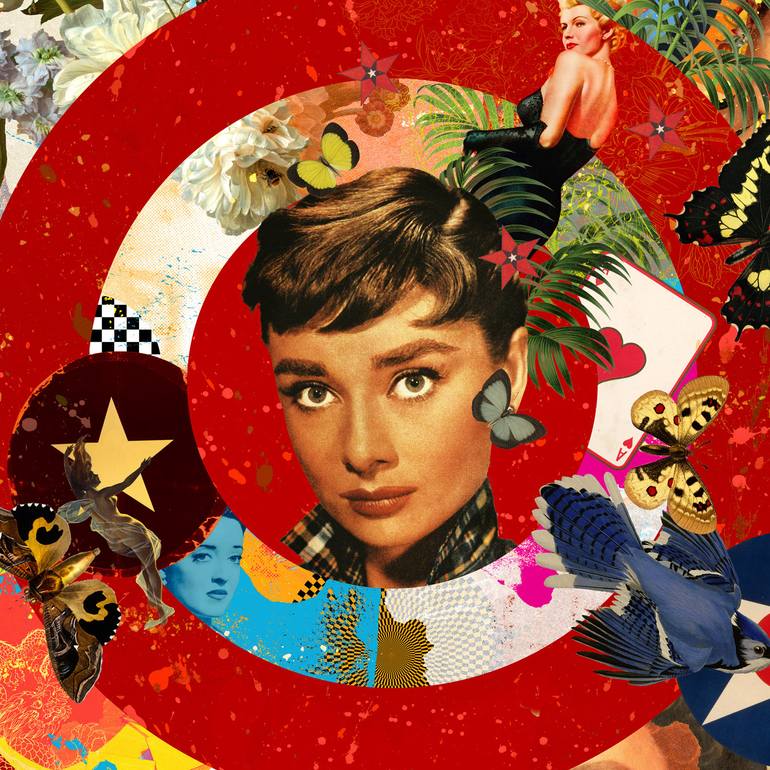 Original Pop Art Pop Culture/Celebrity Collage by Steve Rawlings