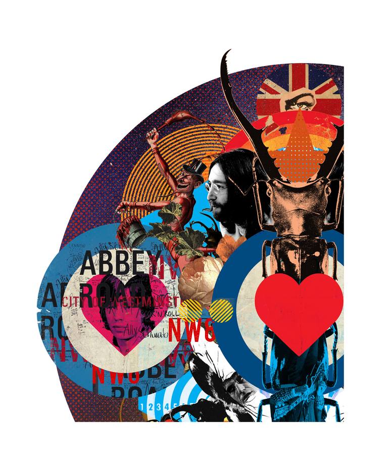 Original Pop Art Music Collage by Steve Rawlings