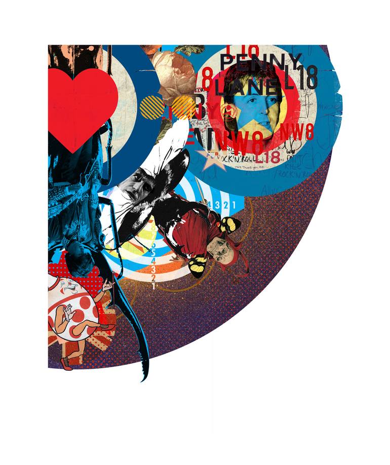 Original Pop Art Music Collage by Steve Rawlings