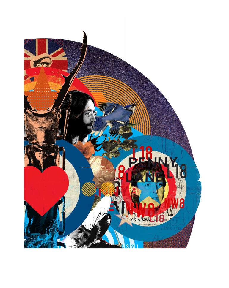 Original Pop Art Music Collage by Steve Rawlings