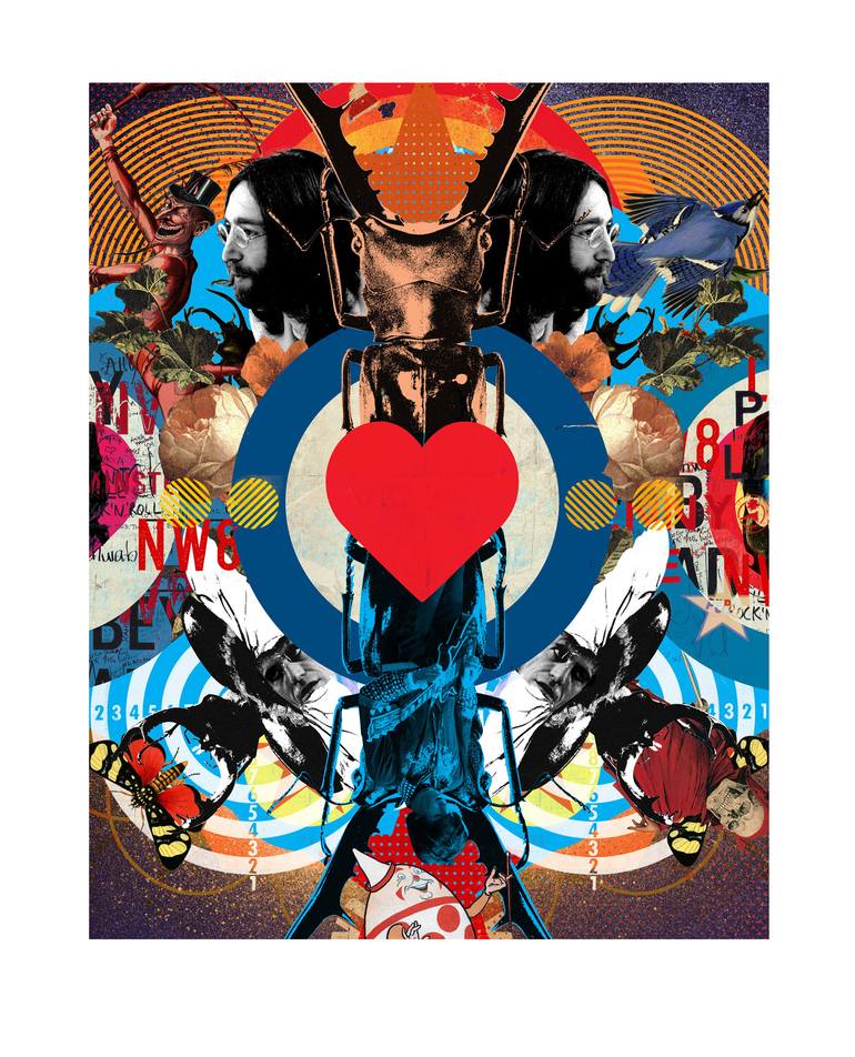 Original Pop Art Music Collage by Steve Rawlings