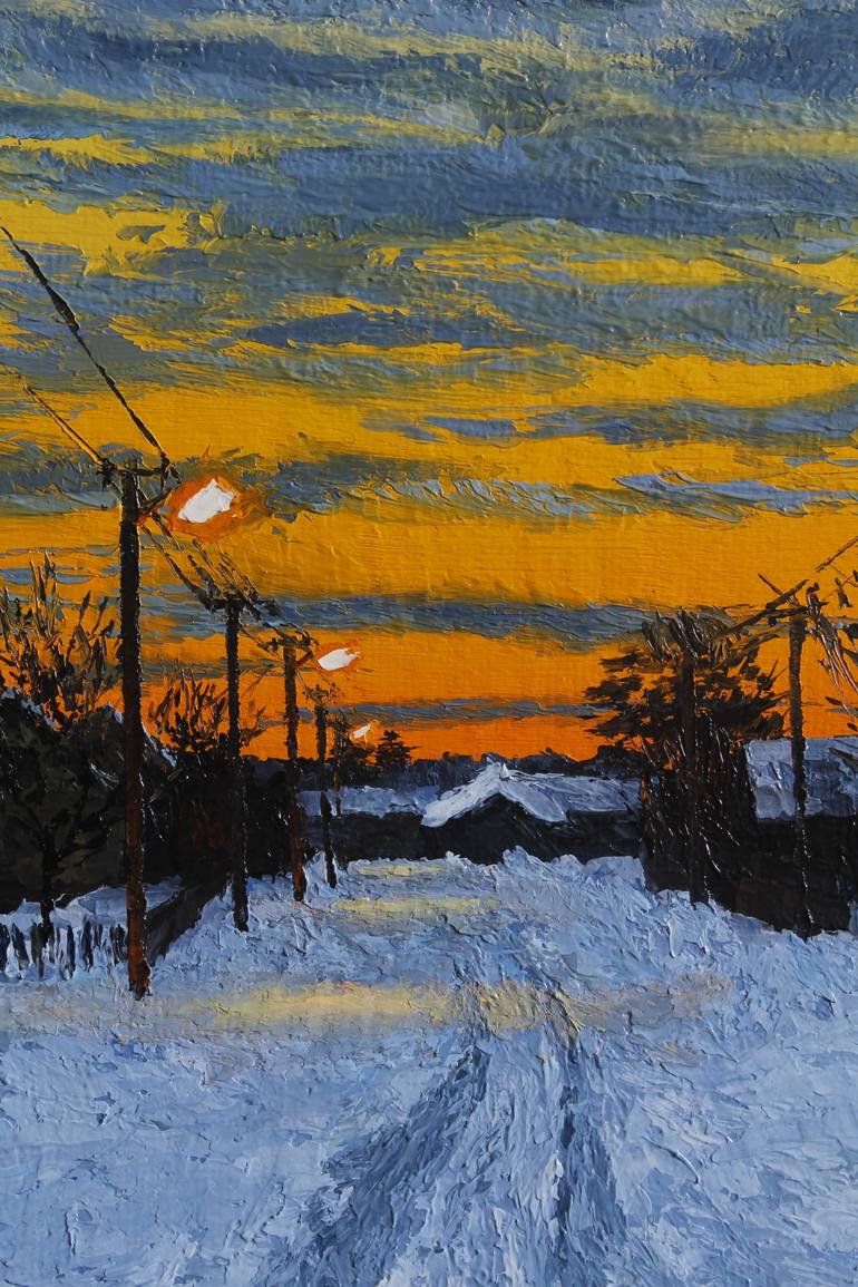 Original Impressionism Landscape Painting by Andrii Kolodii