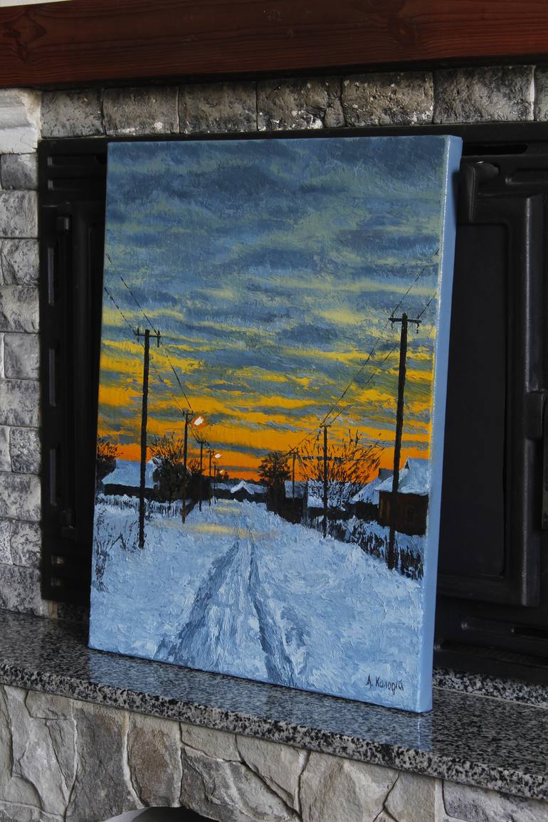 Original Impressionism Landscape Painting by Andrii Kolodii