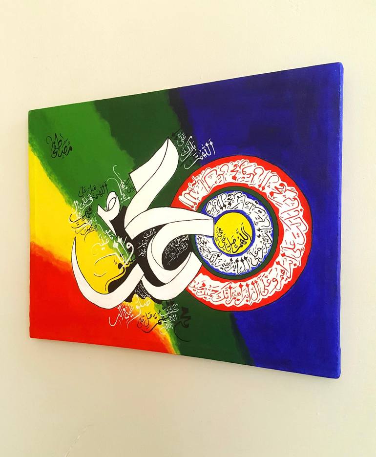 Original Abstract Calligraphy Painting by ZRK Artistry