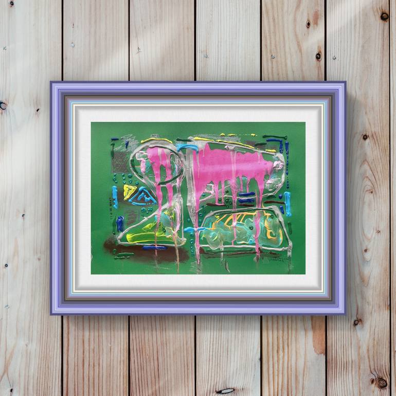 Original Abstract Expressionism Abstract Painting by Sanming Li