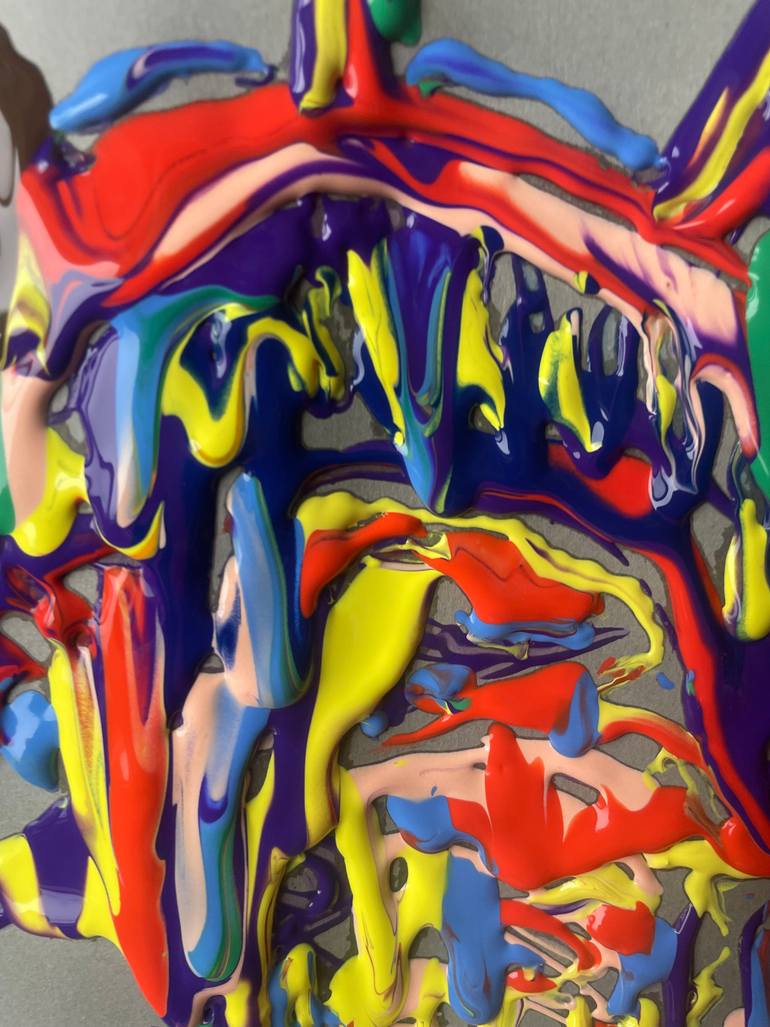 Original Art Nouveau Abstract Painting by Sanming Li