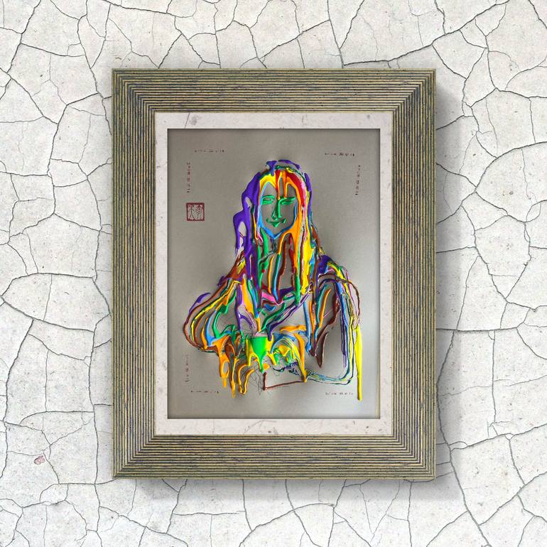 Original Abstract Expressionism Abstract Painting by Sanming Li