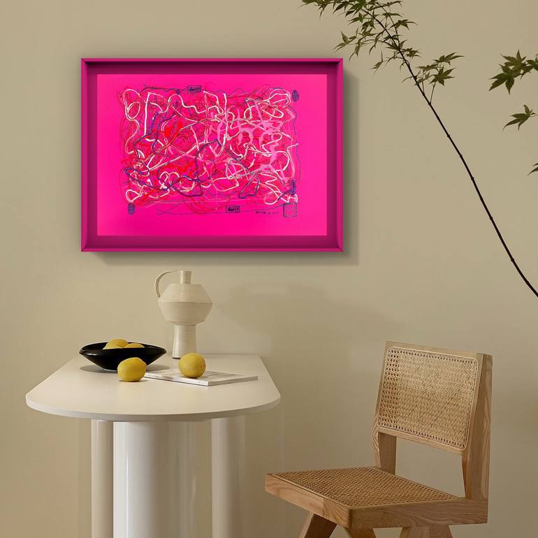Original Abstract Expressionism Abstract Painting by Sanming Li