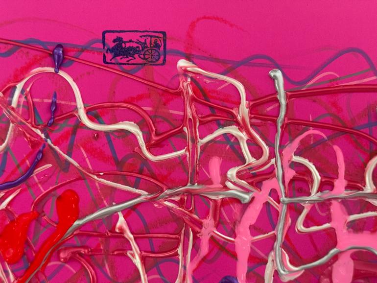 Original Abstract Expressionism Abstract Painting by Sanming Li