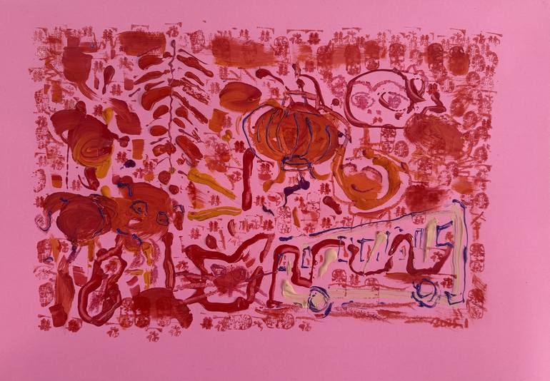 Original Abstract Expressionism Abstract Paintings by Sanming Li