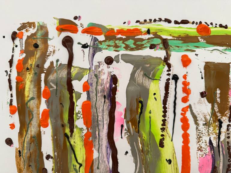 Original Abstract Expressionism Abstract Painting by Sanming Li