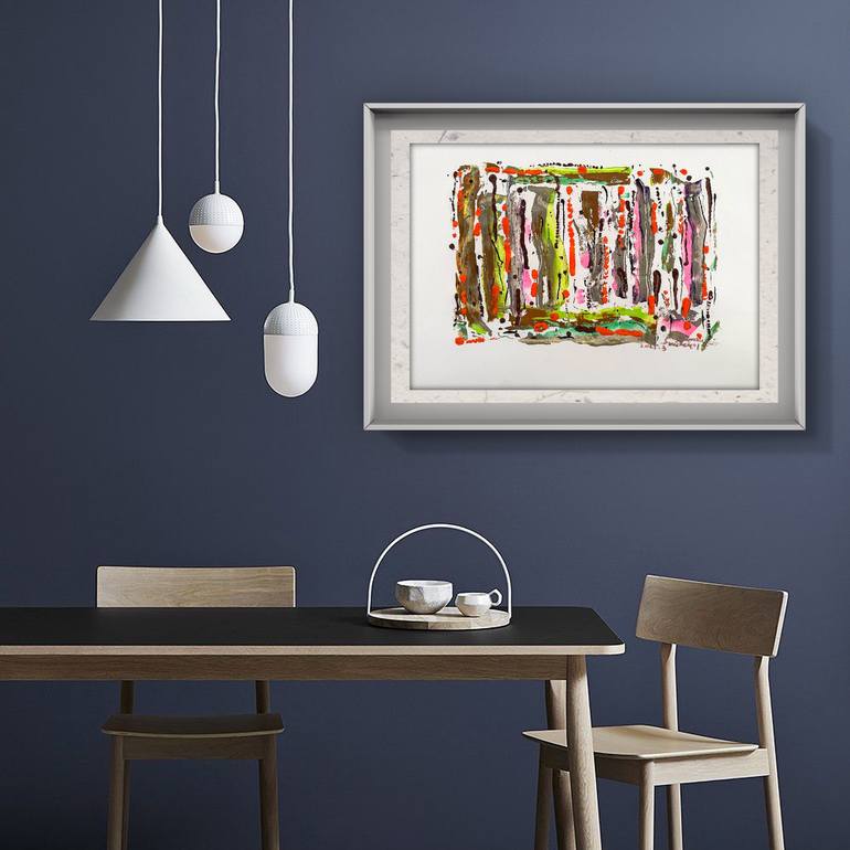 Original Abstract Expressionism Abstract Painting by Sanming Li