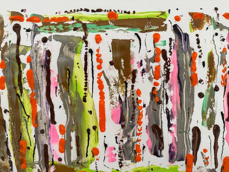 Original Abstract Expressionism Abstract Painting by Sanming Li